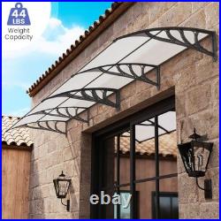 2PCS 80 x 40 Patio Awning Canopy Window Door Overhang Rain Snow Protection