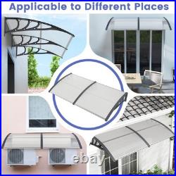 2PCS 80 x 40 Patio Awning Canopy Window Door Overhang Rain Snow Protection