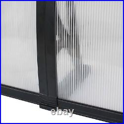 2Pack Window Door Awning Canopy Polycarbonate Cover Outdoor Front Door 80 x 40