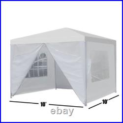 2X 10'x10' 4 Walls Outdoor Canopy Party Tent Wedding Heavy Duty Gazebo Garden