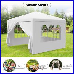 2X 10'x10' 4 Walls Outdoor Canopy Party Tent Wedding Heavy Duty Gazebo Garden