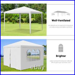 2X 10'x10' 4 Walls Outdoor Canopy Party Tent Wedding Heavy Duty Gazebo Garden