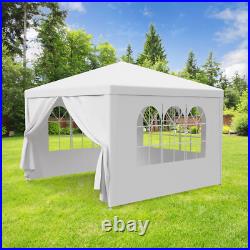 2X 10'x10' 4 Walls Outdoor Canopy Party Tent Wedding Heavy Duty Gazebo Garden