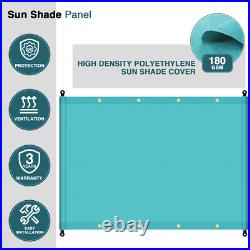 3-8ft Pergola Replacement Shade Cover Panel with Rod for Yard Garden Turquoise
