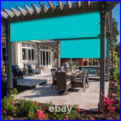 3-8ft Pergola Replacement Shade Cover Panel with Rod for Yard Garden Turquoise