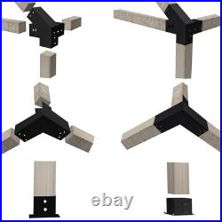 30° Slanted Pergola Kit for 4 x 4 Wood Pergolas, DIY Roof Pergola Brackets