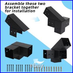 30° Slanted Pergola Kit for 4 x 4 Wood Pergolas, DIY Roof Pergola Brackets