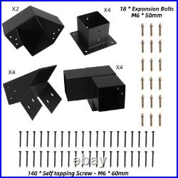 30° Slanted Pergola Kit for 4 x 4 Wood Pergolas, DIY Roof Pergola Brackets