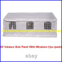 30' Valance Side Panel With Windows (1pc. /pack) For Canopy 30-ft long