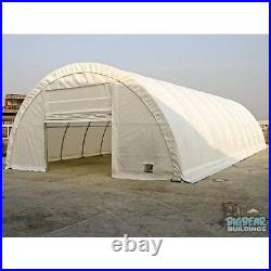 30' W X 40' L X 12' H White Replacement Top Cover & Access. For Rhino Shelter