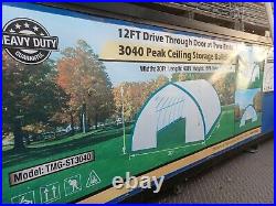 30x40 Garage Storage Canopy Shelter Shed Grow Farm Greenhouse Steel Structure
