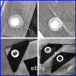 30x50 10mil Heavy Duty Canopy Poly Tarp Reinforced Tent Car Boat Cover Tarpaulin