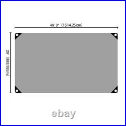 30x50 10mil Heavy Duty Canopy Poly Tarp Reinforced Tent Car Boat Cover Tarpaulin