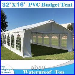 32'x16' Budget PVC Wedding Party Tent Canopy Shelter White