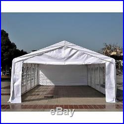32'x16' Heavy Duty Outdoor Carport Canopy Wedding Party Tent Gazebo Garage White