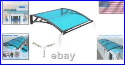 32x40 Polycarbonate Door Awning with Gutter Drainage