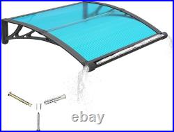 32x40 Polycarbonate Door Awning with Gutter Drainage