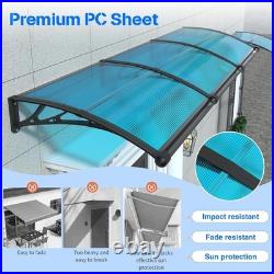 32x40 Polycarbonate Door Awning with Gutter Drainage
