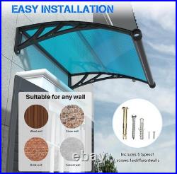 32x40 Polycarbonate Door Awning with Gutter Drainage
