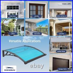 32x40 Polycarbonate Door Awning with Gutter Drainage