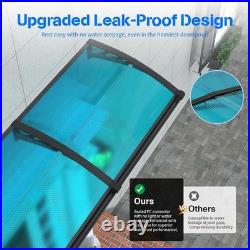 32x40 Polycarbonate Door Awning with Gutter Drainage