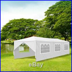 36M BBQ Gazebo Pavilion White Canopy Wedding Party Tent With Side Walls