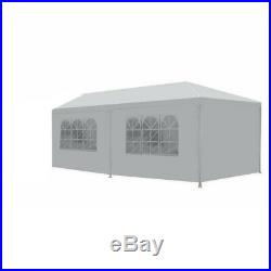 36M BBQ Gazebo Pavilion White Canopy Wedding Party Tent With Side Walls