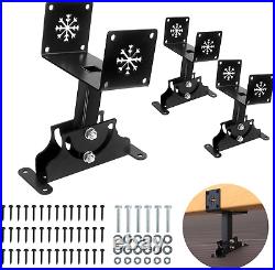 3Pack Heavy Duty Adjustable 3.55 Pergola Roof Riser Beam Brackets Hardware Kit