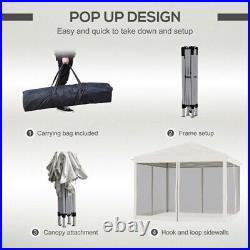 3X3M Pop Up Canopy Party Tent with Netting, Instant Gazebo Ez up Screen House