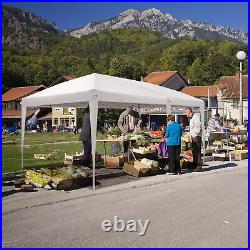 3x6m Waterproof Folding Tent with Two Windows Outdoor Event Canopy White