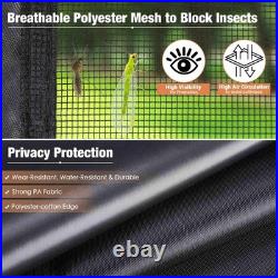 4 Half Mesh Sidewalls for 15x10 Ft Pop Up Canopy Tent with Window Food Vendor Fair