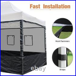 4 Half Mesh Sidewalls for 15x10 Ft Pop Up Canopy Tent with Window Food Vendor Fair