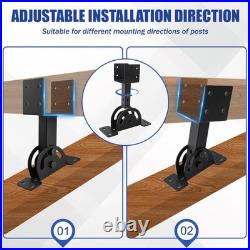 4 Pcs Heavy Duty Roof Riser Brackets Kit 4Ã-4 Adjustable Height Angle Pergola