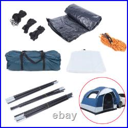 4 Person Camping Tent Sets with Storage Bag for Universal SUV Car Canopy Shelter