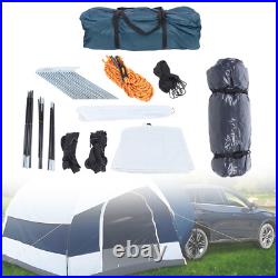 4 Person Camping Tent Sets with Storage Bag for Universal SUV Car Canopy Shelter