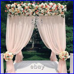 4 Post Adjustable Canopy Chuppah Mandap Wedding Photo Backdrop Frame DIY Stand