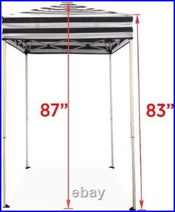 4' X 4' Portable Dressing Room, Pop up Portable Changing Room, Navy Blue / White