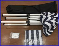 4' X 4' Portable Dressing Room, Pop up Portable Changing Room, Navy Blue / White