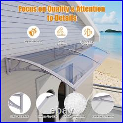 40 x 120 Door Window Awnings Canopy with Sink Polycarbonate Rain UV Sheets