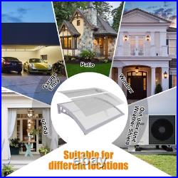 40 x 120 Door Window Awnings Canopy with Sink Polycarbonate Rain UV Sheets 40 x 120 Door Window Awnings Canopy with Sink Polycarbonate Rain UV Sheets