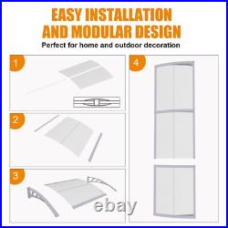 40 x 120 Door Window Awnings Canopy with Sink Polycarbonate Rain UV Sheets