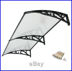 40 x 80 Outdoor Polycarbonate Front Door Window Awning Patio Cover Canopy