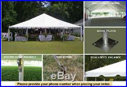 40 x 80 White Celina Tent Classic Series Frame Tent for Catering Outdoor Parties