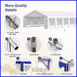 40'x20' Outdoor Party Tent Heavy Duty Wedding Event Gazebo Canopy with Removable