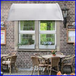 40''x40'' Window Awning Outdoor Polycarbonate Front Door Patio Cover Canopy