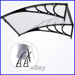 40''x40'' Window Awning Outdoor Polycarbonate Front Door Patio Cover Canopy
