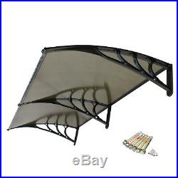 40x 80 Door Window Canopy Patio Awning DIY Overhead Door Clear Decorator
