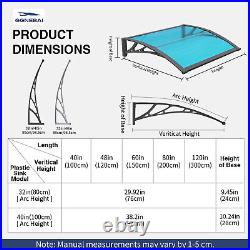 40x120 NEW Window Canopy Patio Awning Overhead Door Polycarbonate Hollow Sheet