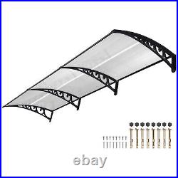 40x120 Window Awning Door Canopy Rain Cover UV Protect Polycarbonate White