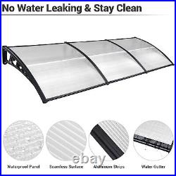 40x120 Window Awning Door Canopy Rain Cover UV Protect Polycarbonate White